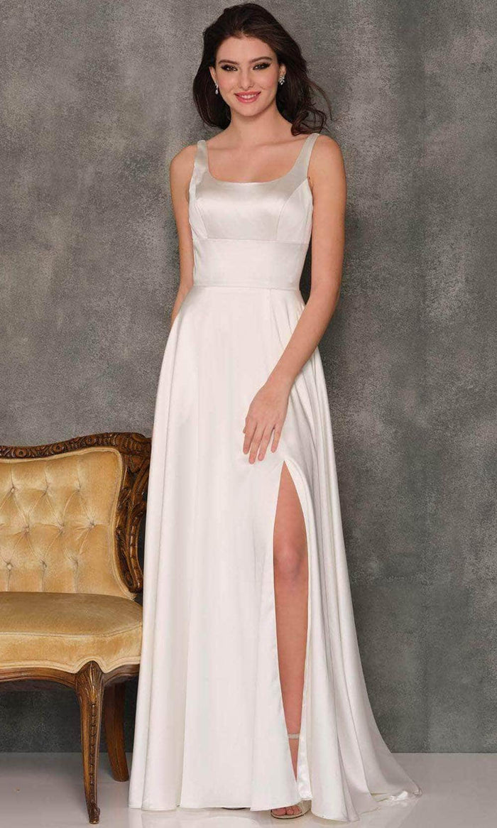 Dave & Johnny Bridal A10438 - Scoop Empire Bridal Gown Special Occasion Dress 0 / Ivory