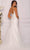 Dave & Johnny Bridal A10474 - Plunged V-Neck Bridal Gown Special Occasion Dress