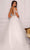 Dave & Johnny Bridal A10488 - Laced Cold Shoulder Bridal Gown In White