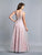 Dave & Johnny - Lace Embroidered Bateau A-line Dress A7331 - 1 pc Mauve Pink In Size 6 Available CCSALE 6 / Mauve Pink