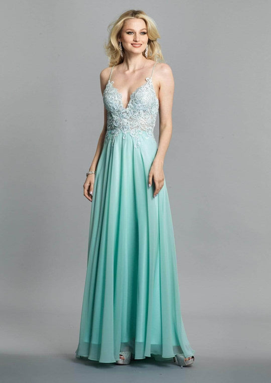 Dave & Johnny - Lace Ornate Prom Dress A7248