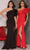 Dave & Johnny - Ruffled One Shoulder Prom Gown A8568 - 1 pc Red In Size 8 Available CCSALE 8 / Red