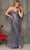 Dave & Johnny - Sleeveless Sheer Corset Prom Dress A10646 Prom Dresses 00 / Smoke Blue