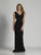 Dave & Johnny V-neck Fitted Lace Gown A6526 - 2 pc Black In Sizes 4 & 6 Available CCSALE