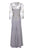 Decode 1.8 - Floral Embroidered V-Neck Trumpet Gown 184244 - 1 pc Silver In Size 10 Available CCSALE 10 / Silver