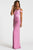 Donna Mizani D1301-F67 Cold Shoulder Maxi Dress CCSALE S / Lilac
