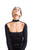 Donna Mizani Long Sleeve Cut Out Mock Top in Black CCSALE XS / Black