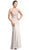 Elegant Illusion Halter Sheath Prom Dress Prom Dresses XXS / Champagne