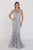 Elizabeth K Bridal - GL1534 Cap Sleeve Foliage Ornate Lattice Mermaid Gown Wedding Dresses XS / Silver