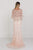 Elizabeth K Bridal - GL1535 Embellished Illusion Bateau Sheath Dress Mother of the Bride Dresses