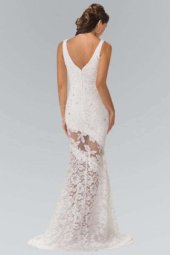 Elizabeth K Bridal - GL2249 Sleeveless Lace Long Dress