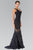 Elizabeth K Bridal - GL2249 Sleeveless Lace Long Dress Special Occasion Dress XS / Navy