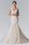 Elizabeth K Bridal - GL2367 Beaded Lace Sweetheart Organza Mermaid Wedding Gown Wedding Dresses XS / Ivory/Champagne