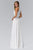 Elizabeth K - GL1013 Beaded Halter Empire Charmeuse Long Dress Bridesmaid Dresses