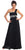 Elizabeth K - GL1015 One Shoulder Bejeweled Empire Long Dress Special Occasion Dress XS / Black