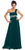 Elizabeth K - GL1015 One Shoulder Bejeweled Empire Long Dress Bridesmaid Dresses XS / Teal