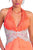 Elizabeth K - GL1046 Embellished Ruched Halter Neck Chiffon Dress Evening Dresses