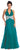 Elizabeth K - GL1046 Embellished Ruched Halter Neck Chiffon Dress Evening Dresses XS / Teal
