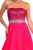 Elizabeth K - GL1060 Sequined Strapless Chiffon High-Low Gown Special Occasion Dress