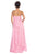 Elizabeth K - GL1061 Medallion Accented Sweetheart Chiffon Gown Special Occasion Dress