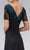 Elizabeth K - GL1081 Lace Embellished Short Sleeve V-neck Dress Special Occasion Dress