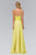 Elizabeth K - GL1083 One Shoulder Jewel Embellished Chiffon Gown Special Occasion Dress