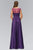 Elizabeth K - GL1089 Embellished Cap Sleeve Illusion Bateau Dress Special Occasion Dress