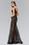 Elizabeth K - GL1094 Asymmetrical Cutout Tulle Gown Special Occasion Dress