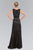 Elizabeth K - GL1101 Lace Embellished Bateau Neck Sheath Dress Special Occasion Dress