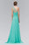 Elizabeth K - GL1138 Sheer Asymmetrical Ornate A-Line Gown Special Occasion Dress