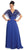 Elizabeth K - GL1145 Sequined V-neck Chiffon A-line Dress Special Occasion Dress XS / Royal Blue