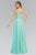 Elizabeth K - GL1154 Asymmetrical Ruched Ornate Gown Special Occasion Dress
