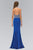 Elizabeth K - GL1301 Bead Embellished Halter Neck Trumpet Gown Special Occasion Dress