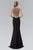Elizabeth K - GL1358 Jewel-Accented V-Neck Gown Special Occasion Dress