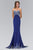 Elizabeth K - GL1367 Beaded Sweetheart Mermaid Gown Special Occasion Dress XS / Royal Blue