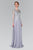 Elizabeth K - GL1368 Laced Bateau Neck Long Sleeve Dress Mother of the Bride Dresses