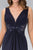 Elizabeth K GL1377 Embellished Ruched V-Neck A-line Dress - 1 Pc Royal Blue in Size XS Available CCSALE XS / Royal Blue