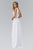 Elizabeth K - GL1389 Jewel-Accented Pleated V-Neck Chiffon Dress Special Occasion Dress