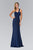 Elizabeth K - GL1390 Shirred One-Shoulder Sweetheart Gown Bridesmaid Dresses XS / Navy