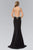 Elizabeth K - GL1402 Illusion Scoop Neckline with Sheer Back Jersey Gown Special Occasion Dress