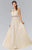 Elizabeth K - GL1460 Sleeveless Beaded Lace Long Dress Bridesmaid Dresses XS / Champagne