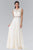 Elizabeth K - GL1460 Sleeveless Beaded Lace Long Dress Bridesmaid Dresses XS / Ivory