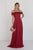 Elizabeth K - GL1521 Off Shoulder Lace Bodice Chiffon A-Line Gown Special Occasion Dress
