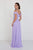 Elizabeth K - GL1522 Draped Cowl Back A-Line Chiffon Gown Bridesmaid Dresses