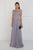Elizabeth K - GL1525 Ruched Deep Sweetheart Chiffon A-Line Gown Bridesmaid Dresses XS / Silver