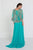 Elizabeth K - GL1527 Chiffon Dress with Embroidered Cape Sleeves Special Occasion Dress