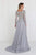 Elizabeth K - GL1537 Lace Long Sleeve Illusion Bateau A-line Dress Special Occasion Dress
