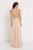 Elizabeth K - GL1564 Bedazzled Illusion Halter Chiffon A-line Dress Bridesmaid Dresses