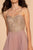 Elizabeth K - GL1571 Gold Embroidered Sweetheart Chiffon A-line Dress Bridesmaid Dresses