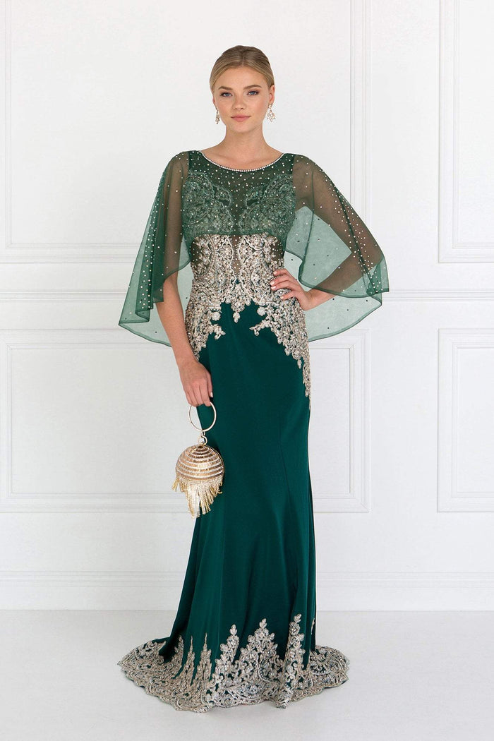 Elizabeth K - GL1595 Embroidered Bateau Jersey Trumpet Dress M / Champagne - Shop Elizabeth K dresses on Couture Candy at CoutureCandy.com Elizabeth K - GL1595 Embroidered Bateau Jersey Trumpet Dress M / Champagne - Shop Elizabeth K dresses on Couture Candy at CoutureCandy.com